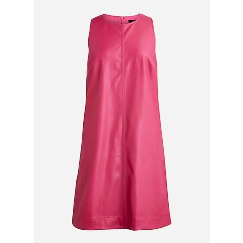 53. J.Crew Shift dress in faux leather